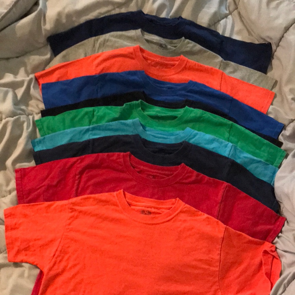 Boys Fruit of the Loom T-Shits - 1 set of 10